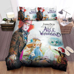 Alice In Wonderland (I) (2010) Johnny Depp Movie Poster Bed Sheets Spread Comforter Duvet Cover Bedding Sets