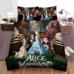 Alice In Wonderland (I) (2010) We Are All Mad Here Movie Poster Bed Sheets Spread Comforter Duvet Cover Bedding Sets