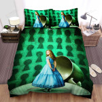 Alice In Wonderland (I) (2010) Teacup Movie Poster Bed Sheets Spread Comforter Duvet Cover Bedding Sets