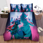 Bna: Brand New Animal Michiru & Shirou In Pink Neon Light Bed Sheets Spread Duvet Cover Bedding Sets