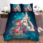 Made In Abyss Nanachi & Mitty Happy Moment Bed Sheets Spread Duvet Cover Bedding Sets