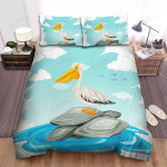 The Pelican Standing Alone Bed Sheets Spread Duvet Cover Bedding Sets