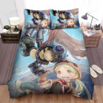 Made In Abyss Reg & Riko On Volume 1 Art Cover Bed Sheets Spread Duvet Cover Bedding Sets