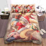 Made In Abyss Nanachi & Mitty In Christmas Costume Bed Sheets Spread Duvet Cover Bedding Sets
