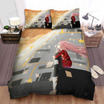 Darling In The Franxx Zero Two At Sunset Artwork Bed Sheets Spread Duvet Cover Bedding Sets