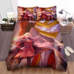 Darling In The Franxx Zero Two & Strelizia At Sunset Bed Sheets Spread Duvet Cover Bedding Sets