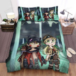 Made In Abyss Riko & Reg In Strange Water Bed Sheets Spread Duvet Cover Bedding Sets