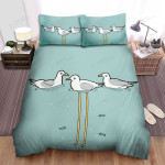 The Wildlife - The Log Legs Seagull Art Bed Sheets Spread Duvet Cover Bedding Sets
