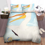 The Wild Animal - The Pelican Running Art Bed Sheets Spread Duvet Cover Bedding Sets