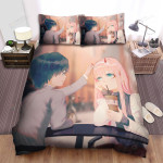 Darling In The Franxx Hiro & Zero Two's First Date Bed Sheets Spread Duvet Cover Bedding Sets