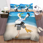 The Wild Animal - The Pelican Turning Into Human Bed Sheets Spread Duvet Cover Bedding Sets