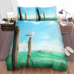 The Wild Animal - The Seagull Near The Harbour Bed Sheets Spread Duvet Cover Bedding Sets