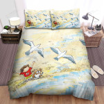 The Wild Animal - The Seagull Flying Over The Boy Bed Sheets Spread Duvet Cover Bedding Sets