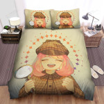 Spy X Family Anya In Detective Costume Bed Sheets Spread Duvet Cover Bedding Sets