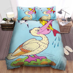 The Wild Animal - The Pelican Got A Fish Bed Sheets Spread Duvet Cover Bedding Sets