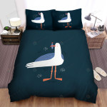 The Seagull Keeping A Fish Bed Sheets Spread Duvet Cover Bedding Sets