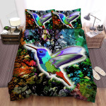 The Wild Animal - The Hummingbird Flying Art Bed Sheets Spread Duvet Cover Bedding Sets