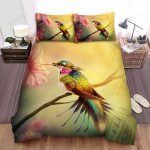 The Wild Animal - The Fantasy Hummingbird Drinking Bed Sheets Spread Duvet Cover Bedding Sets