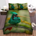 The Wild Animal - The Green Hummingbird With A Long Rostrum Bed Sheets Spread Duvet Cover Bedding Sets