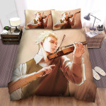 Spy X Family Loid Playing Violin Artwork Bed Sheets Spread Duvet Cover Bedding Sets