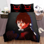 Gantz Kei Kurono & Gantz Oni Logo Bed Sheets Spread Duvet Cover Bedding Sets
