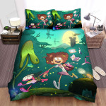 Amphibia (2019) Movie Poster Theme Bed Sheets Spread Comforter Duvet Cover Bedding Sets