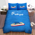 Ponyo (2008) Movie Poster Artwork 2 Bed Sheets Spread Comforter Duvet Cover Bedding Sets