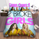 2 Broke Girls (2011–2017) Movie Poster Fanart Bed Sheets Spread Comforter Duvet Cover Bedding Sets