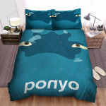 Ponyo (2008) Movie Illustration 3 Bed Sheets Spread Comforter Duvet Cover Bedding Sets