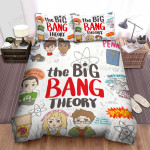 The Big Bang Theory (2007–2019) Movie Illustration Bed Sheets Spread Comforter Duvet Cover Bedding Sets