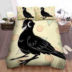 The Black Pigeon Smiling Art Bed Sheets Spread Duvet Cover Bedding Sets