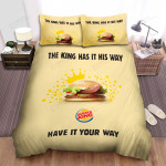 Burger King The King Has It His Way Bed Sheets Spread Comforter Duvet Cover Bedding Sets