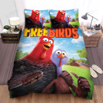 Free Birds (2013) Movie Poster 3 Bed Sheets Spread Comforter Duvet Cover Bedding Sets