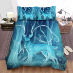 The Wildlife - The Magical Horns Deer Bed Sheets Spread Duvet Cover Bedding Sets