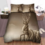 The Wildlife - The Rock Mountain Deer Bed Sheets Spread Duvet Cover Bedding Sets