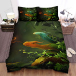 Baby Elemental Hydra Artwork Bed Sheets Spread Duvet Cover Bedding Sets