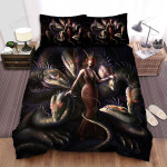 Hydra Queen & Her Children Artwork Bed Sheets Spread Duvet Cover Bedding Sets
