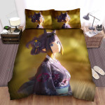 Ninomae Ina'nis In Kimono Under The Sun Light Bed Sheets Spread Duvet Cover Bedding Sets