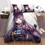 Ninomae Ina'nis Beautiful In Kimono Bed Sheets Spread Duvet Cover Bedding Sets
