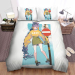 Ninomae Ina'nis In Casual Outfit Bed Sheets Spread Duvet Cover Bedding Sets