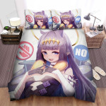Ninomae Ina'nis Keep Out Artwork Bed Sheets Spread Duvet Cover Bedding Sets