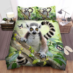 The Lemur Paint Bed Sheets Spread Duvet Cover Bedding Sets