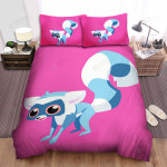 The Lemur In The Pink Background Bed Sheets Spread Duvet Cover Bedding Sets