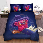 The Owl Magician Reading A Book Bed Sheets Spread Duvet Cover Bedding Sets