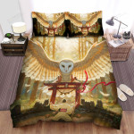 The Wild Bird - The Owl On A Gate Bed Sheets Spread Duvet Cover Bedding Sets