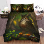 The Wild Bird - The Owl Murderer In The Jungle Art Bed Sheets Spread Duvet Cover Bedding Sets