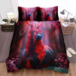 The Wildlife - The Horse Growing Horns Bed Sheets Spread Duvet Cover Bedding Sets