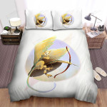 The Wild Bird - The Griffin Owl Pulling The Bow Bed Sheets Spread Duvet Cover Bedding Sets