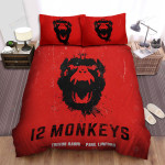 12 Monkeys (2015–2018) Red And Black Movie Poster Bed Sheets Spread Comforter Duvet Cover Bedding Sets