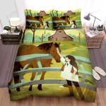 The Wildlife - Rubbing Her Horse Bed Sheets Spread Duvet Cover Bedding Sets